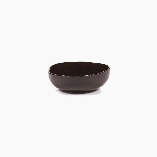 PETIT BOL EN GRES EMAILLE NOIR SERAX