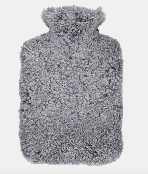 BOUILLOTE EN PEAU DE MOUTON TAUPE -LA PETITE BOITE JAUNE