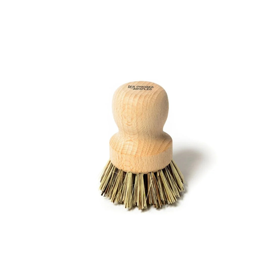 Brosse de vaisselle ronde en bois - Les Choses Simples