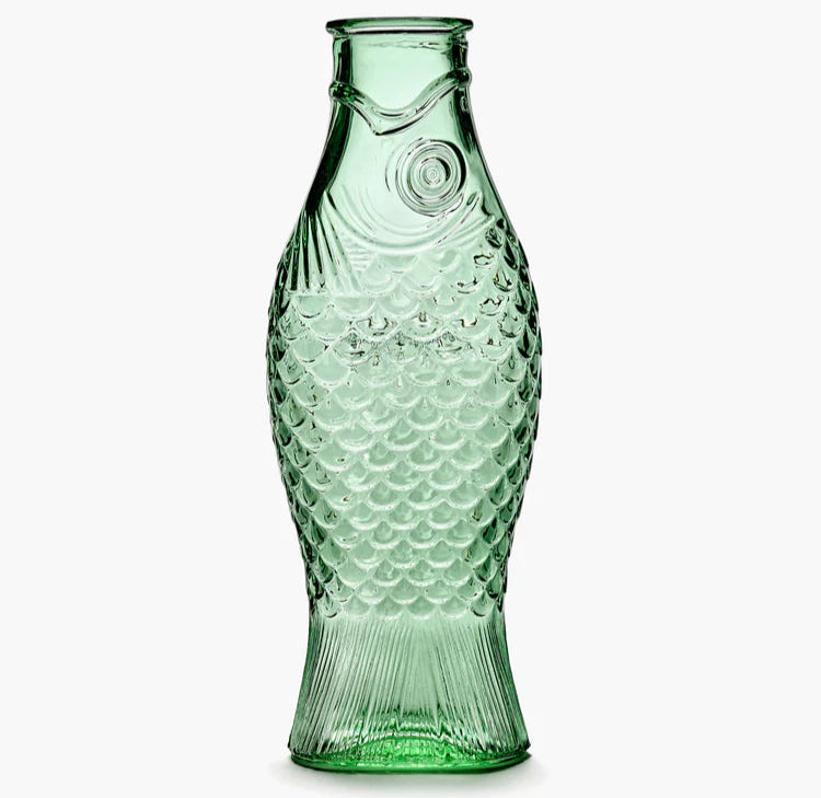 CARAFE POISSON SERAX EN VERRE VERT