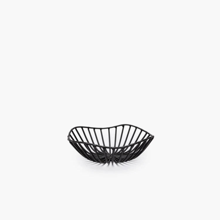 CORBEILLE A PAIN EN METAL NOIR SERAX