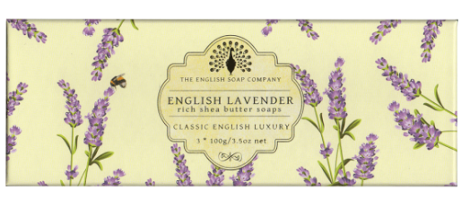Coffret de 3 pains de savon - Collection de luxe des jardins botaniques de Kew Gardens