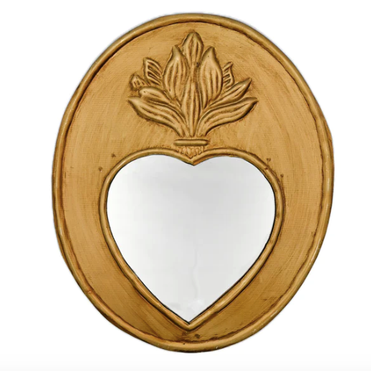 Miroir IDYLLE vieil or BONCOEURS