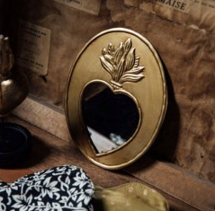 Miroir IDYLLE vieil or BONCOEURS