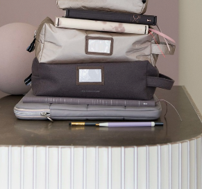 Trousse multi usage pour crayons ou de toilette or vieilli