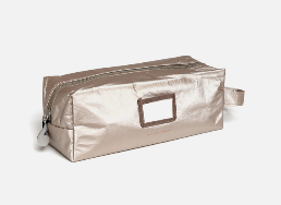 Trousse multi usage pour crayons ou de toilette or vieilli