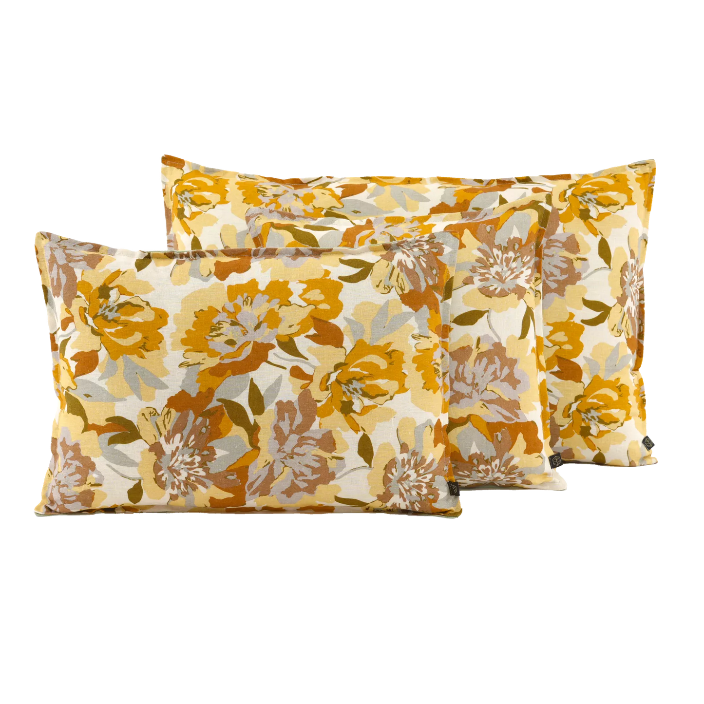 Coussin imprimé fleuri, modèle Trieste - Haomy