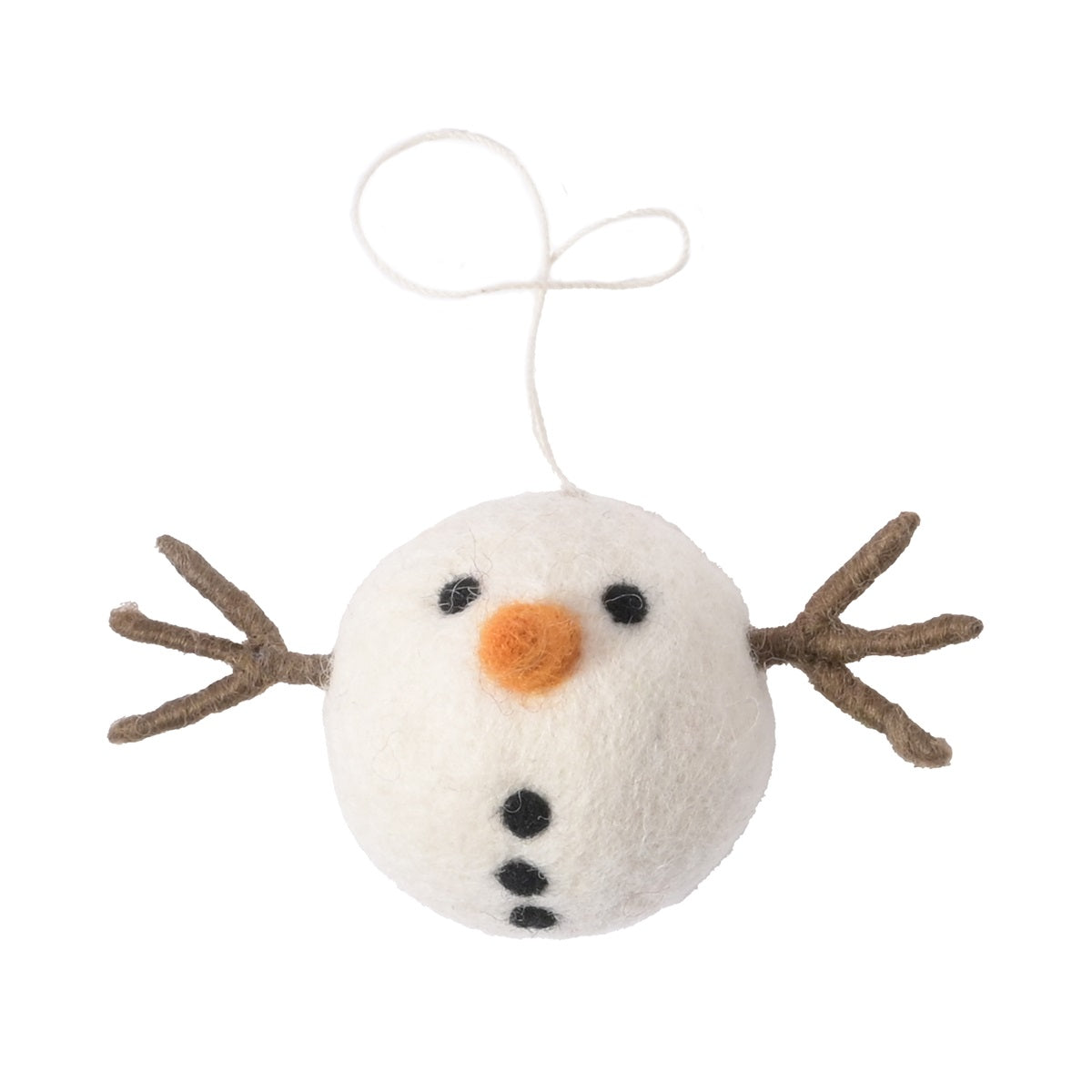 Décoration de Noël en forme de boule de neige.
