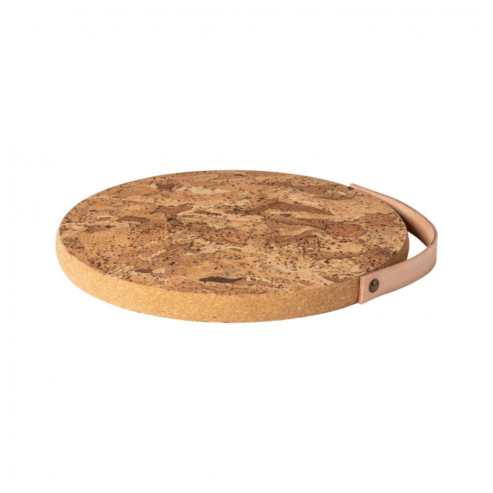 DESSOUS DE PLAT EN LIEGE ET CUIR -