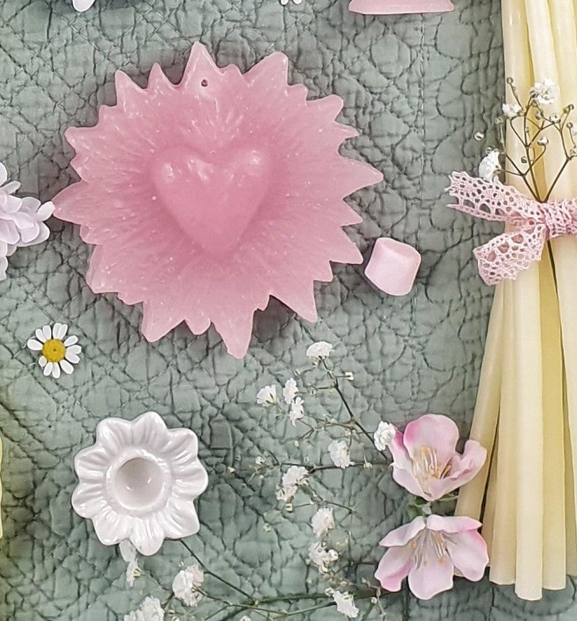 EX VOTO EN CIRE ROSE CIERGERIE DES PREMONTRES - LA PETITE BOITE JAUNE