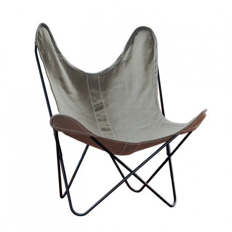 HOUSSE EN LIN COLORI VERT KAKI SAFARI POUR FAUTEUIL AIRBORNE AA