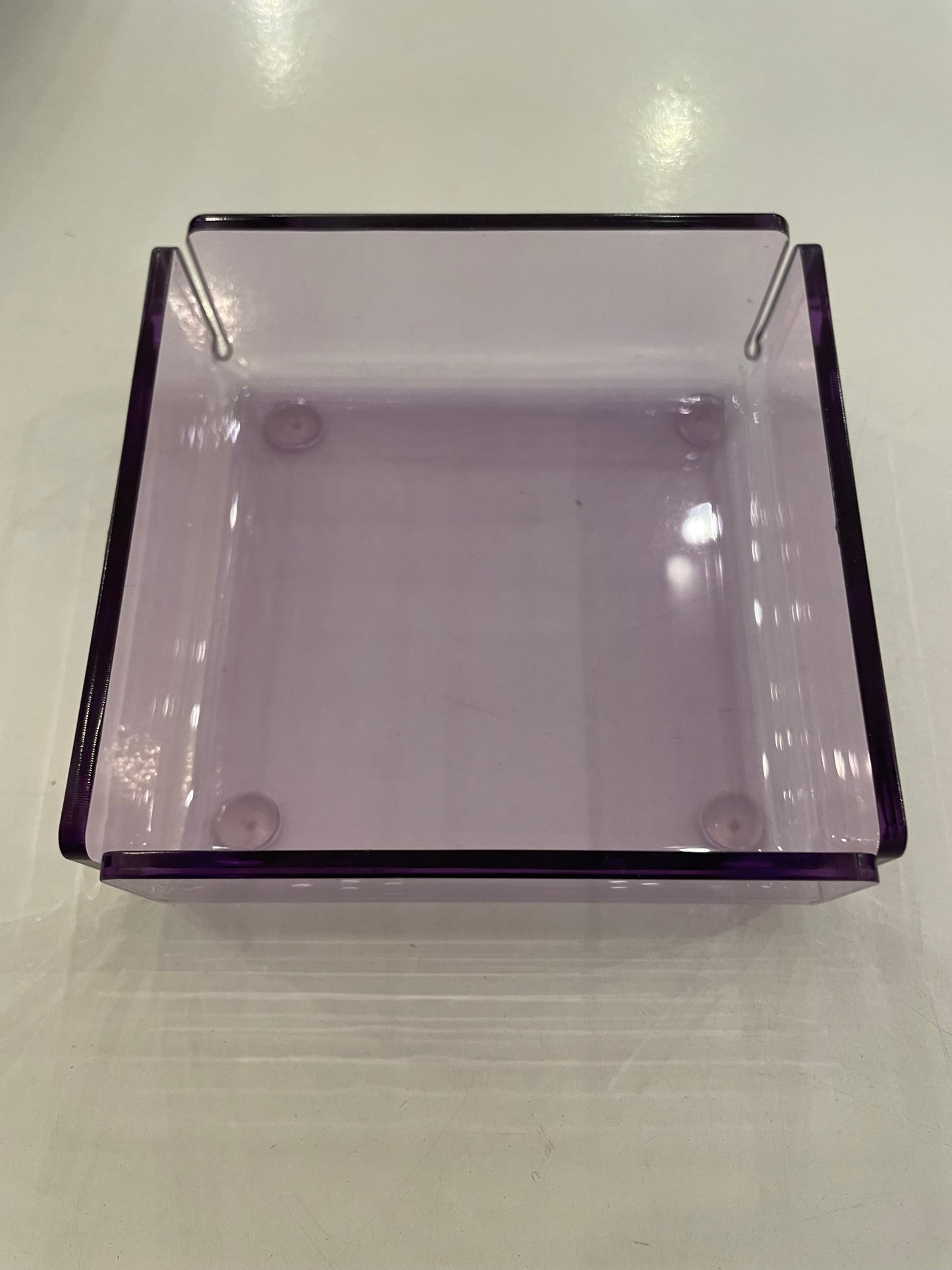 Boite plateau carrée ultra design en plexi aux coloris pop et fluo Taille S