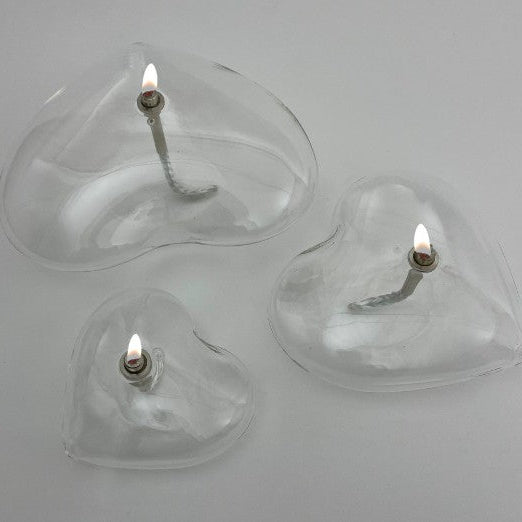 LAMPE A HUILE COEUR TAILLE S - LA PETITE BOITE JAUNE