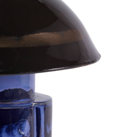 LAMPE A POSER EN GRES BLEU SERAX