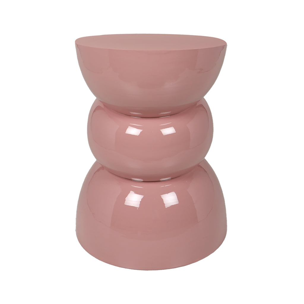 Tabouret ou bout de canapé design rose