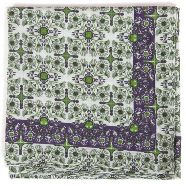 Foulard carré en coton bio 100 x 100 cm