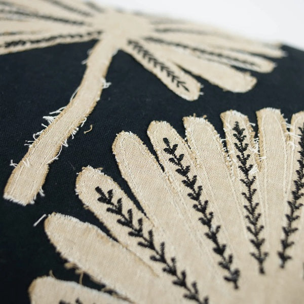 Coussin Phoenix à motif de palmes