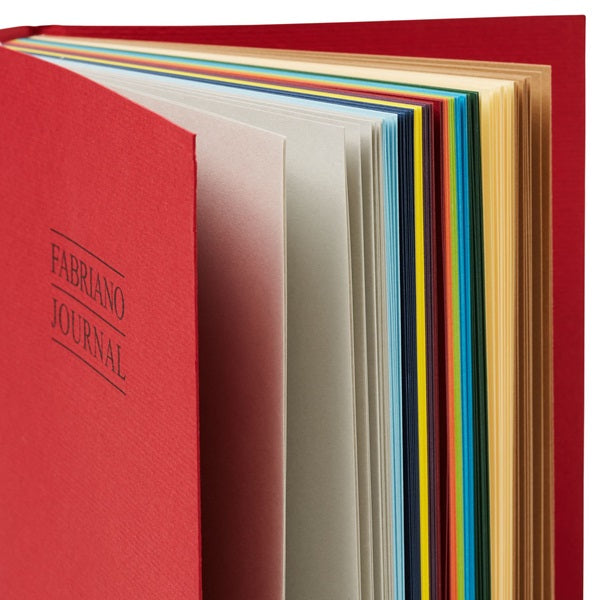 Carnet journal avec feuilles multicolores de la maison FABRIANO