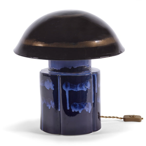 Lampe de table "Terre de rêve" bleu foncé John pour Serax