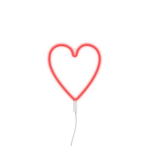 Néon coeur rouge