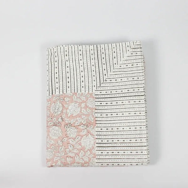 Nappe imprimée artisanalement en coton pièces uniques 150 x 300 cm plusieurs motifs