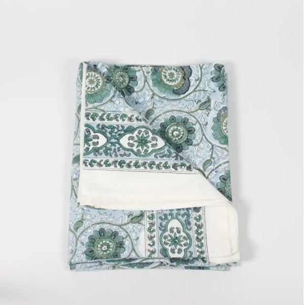 Nappe imprimée artisanalement en coton pièces uniques 150 x 300 cm plusieurs motifs