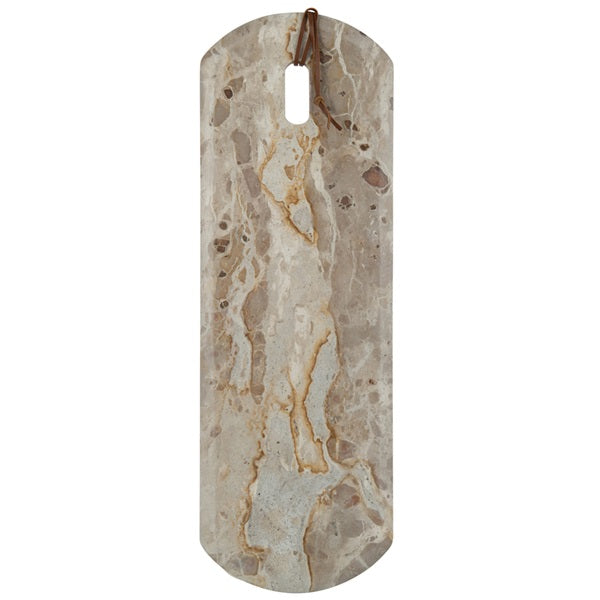 Planche à découper en marbre beige rectangulaire