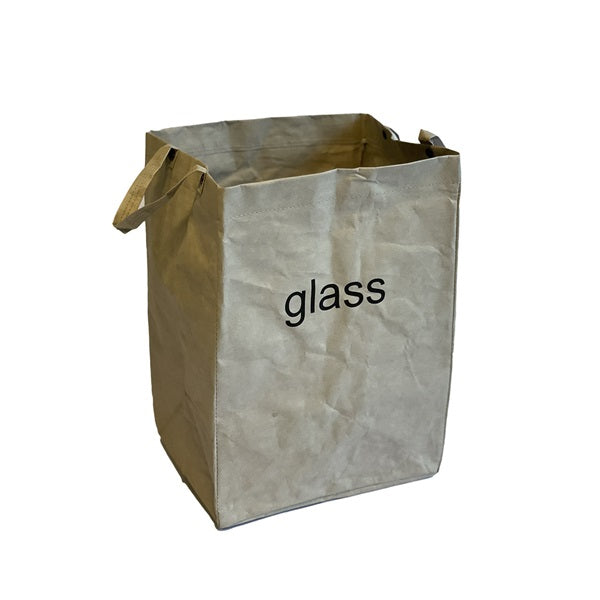 Sac / Panier pour tri sélectif : papier, plastique et verre