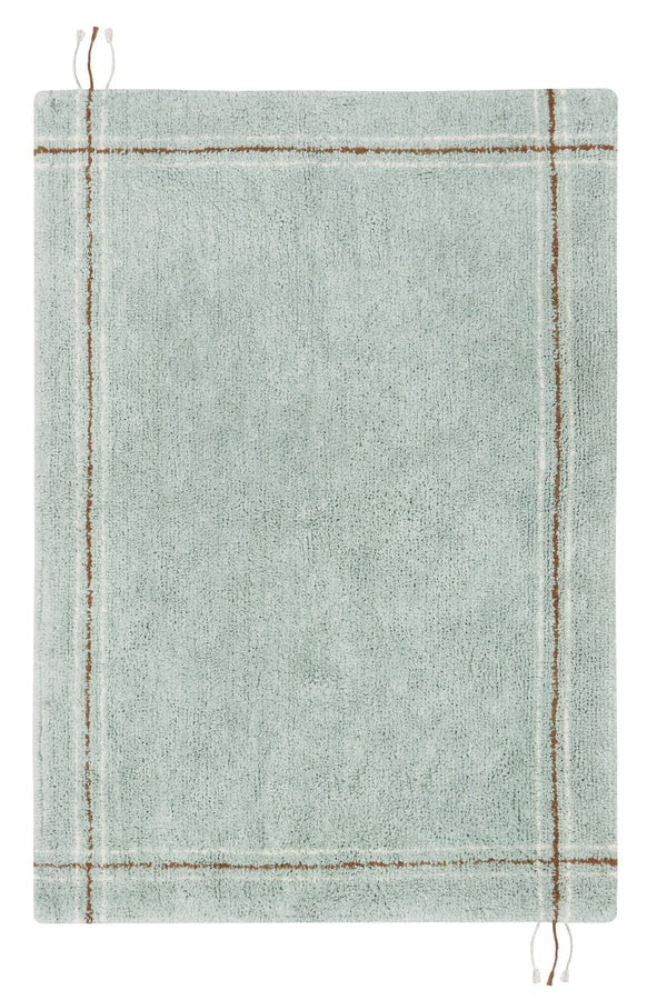 Tapis lavable CLOTH Bleu sage (90 x 130 cm) de LORENA CANALS