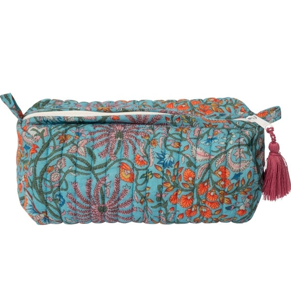 Trousse de toilette en coton imprimé