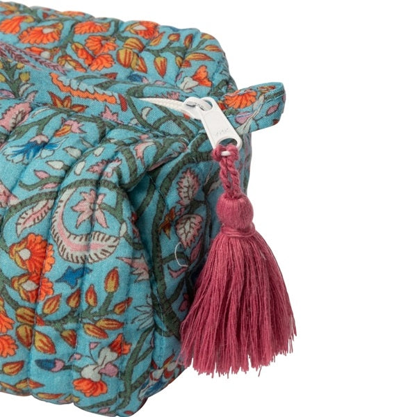 Trousse de toilette en coton imprimé