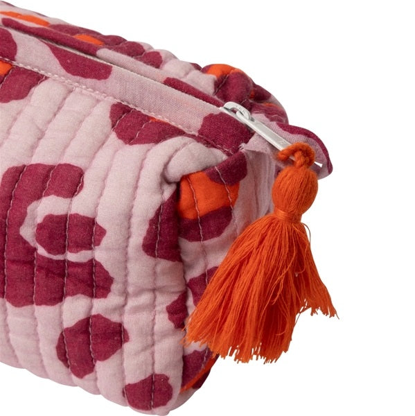 Trousse de toilette en coton imprimé