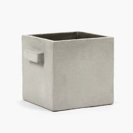 CACHE POT EN BETON BRUT CARRE SERAX