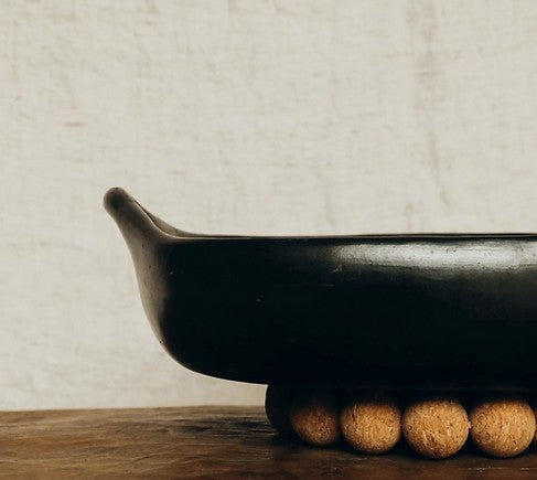 Plats rectangulaires pour le four en poterie noire de Colombie