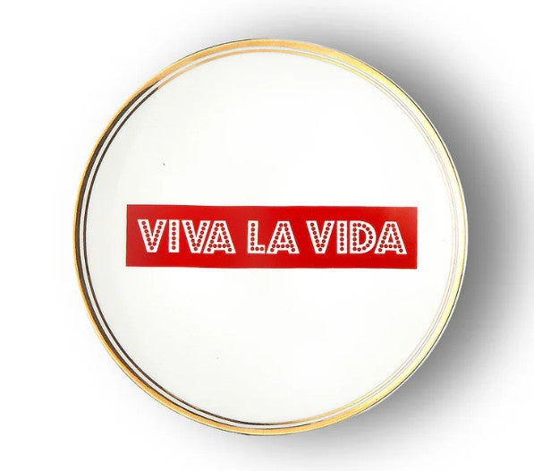 Assiettes à l'italienne avec jolis motifs et textes de chez BITOSSI