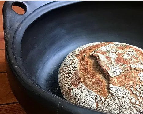 Cocotte ronde deux hauteurs avec couvercles en poterie noire de Colombie