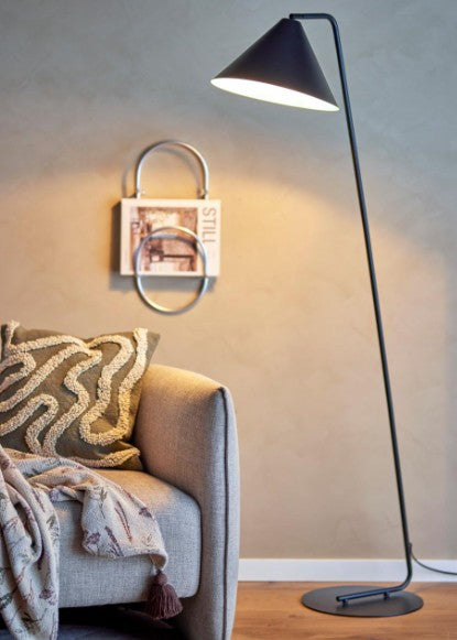 Lampadaire de sol design noir