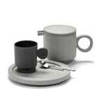 TASSE EXPRESSO DESIGN EN GRÈS GRIS PLOMB