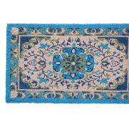 PAILLASSON MOTIF ESPRIT BOHEME BLEU- LA PETITE BOITE JAUNE