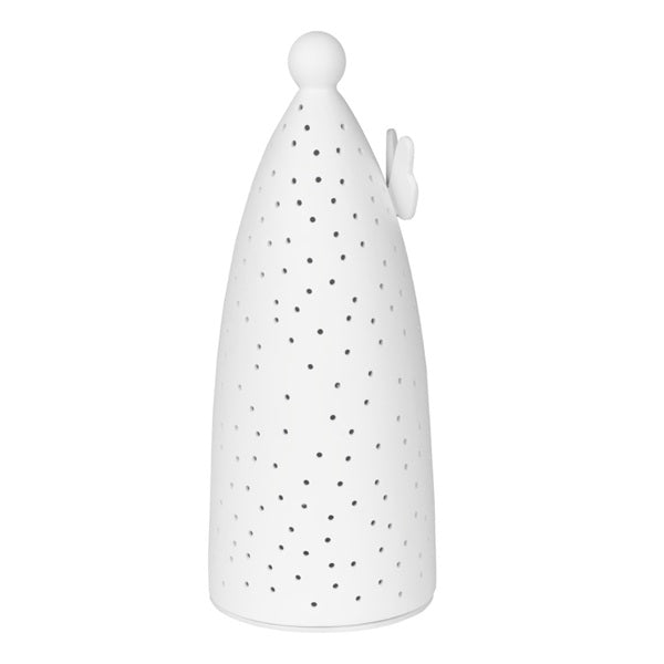 Grand photophore en forme d'ange en porcelaine, design 2.