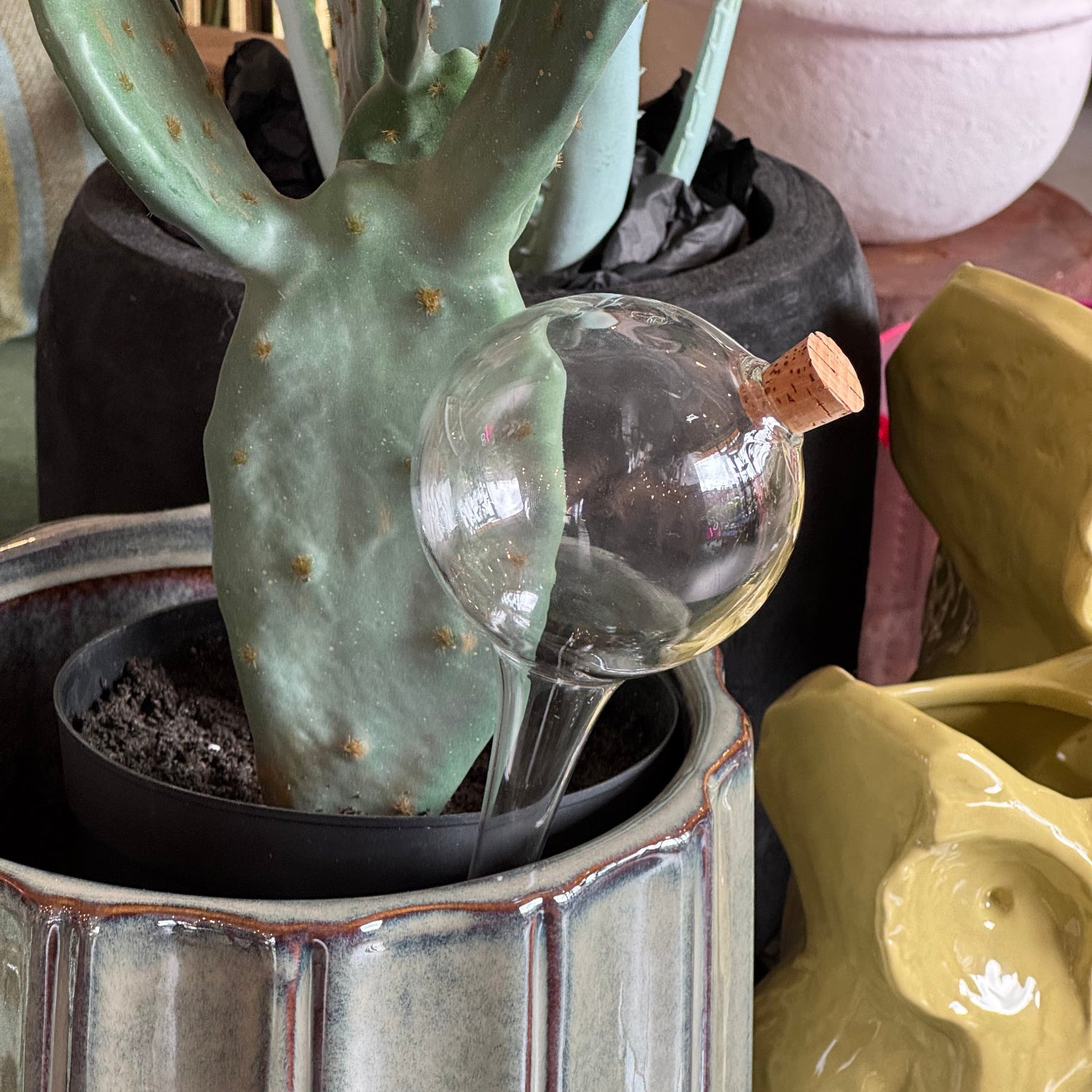 PIPETTE BOULE D ARROSAGE EN VERRE