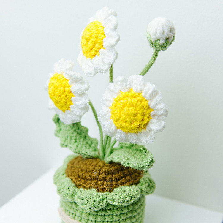 Marguerite au crochet.