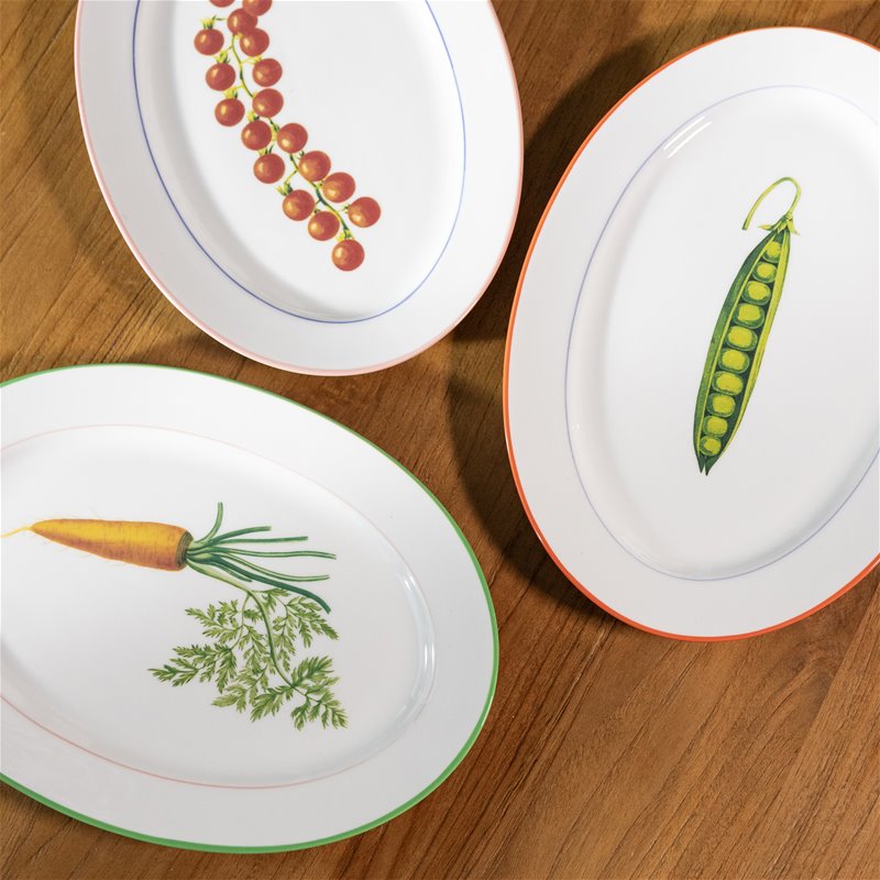 PLAT OVAL OU ASSIETTE DU POTAGER CAROTTE DE KLEVERING - LA PETITE BOITE JAUNE