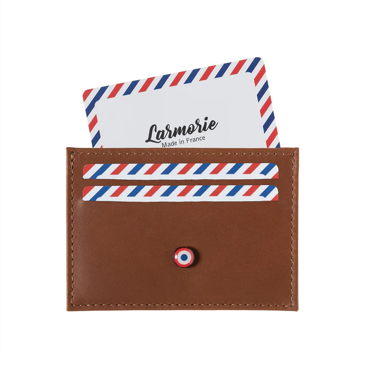 Porte cartes Georges cuir végétal - Larmorie