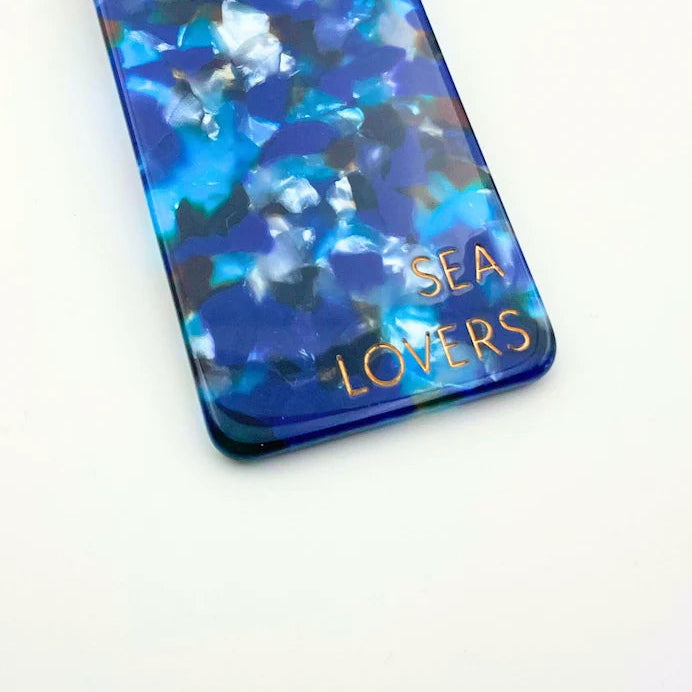 PORTE CLE ACETATE BLEU 23 DEGRES LA PETITE BOITE JAUNE