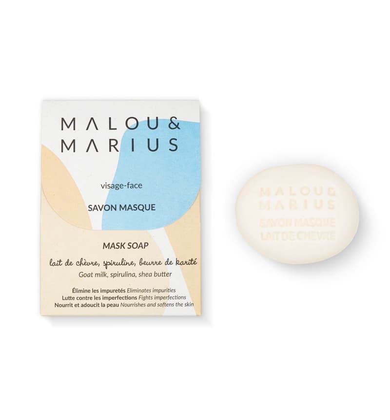 Savon masque au lait de chèvre - Malou et Marius