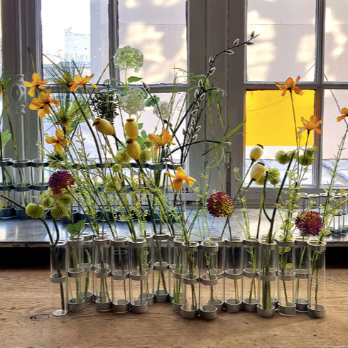 VASE TSE TSE AVEC DES TUBES EN VERRE