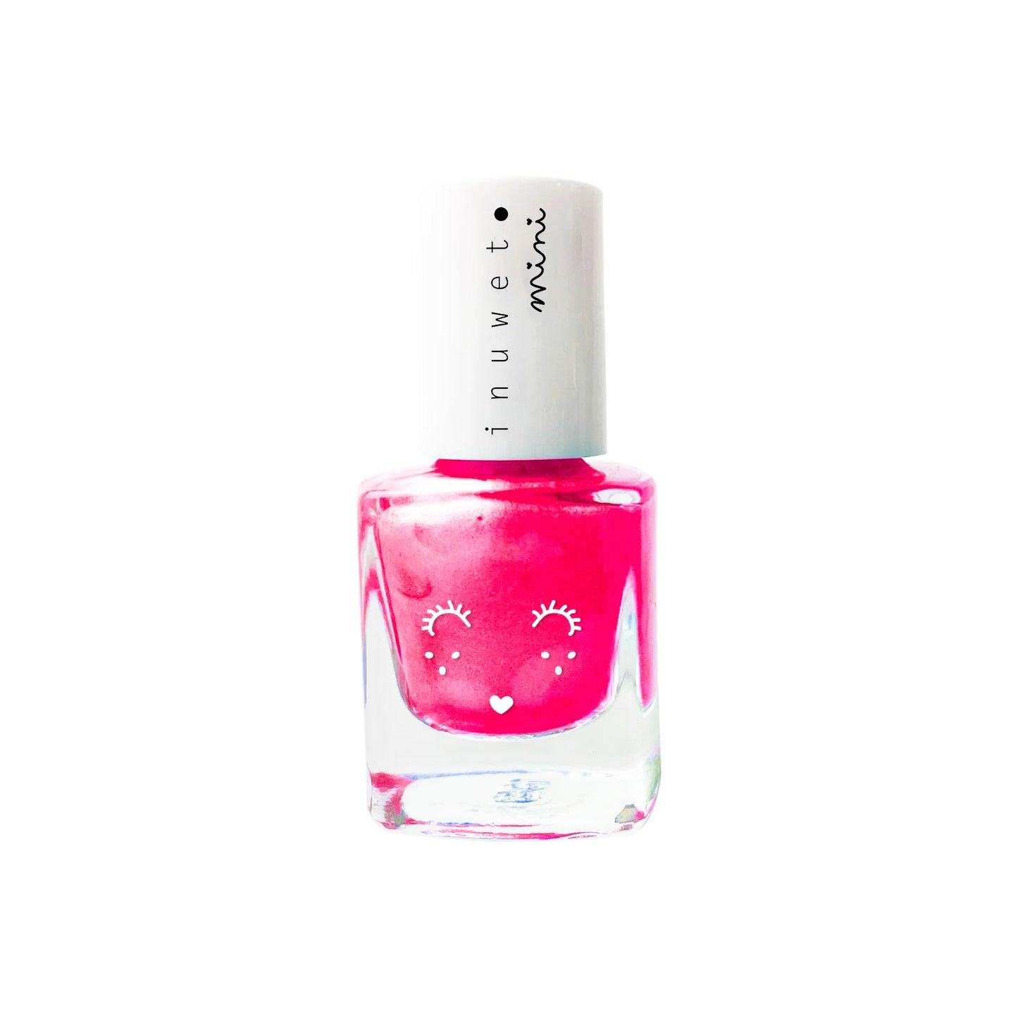 Vernis rose, parfumé à la fraise.