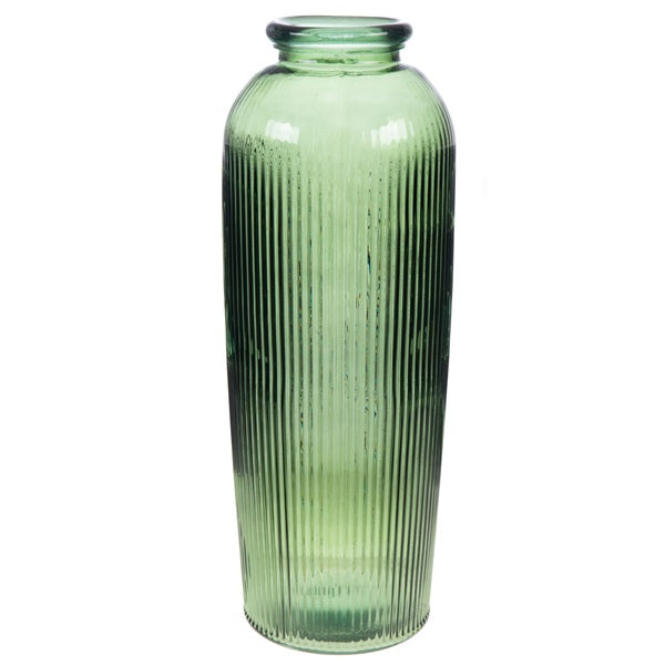Vase Daroca vert en verre recyclé