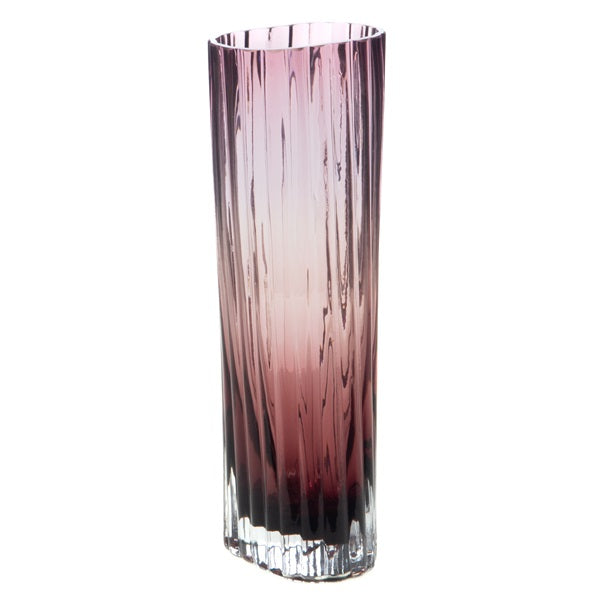 Vase Riga en verre violet